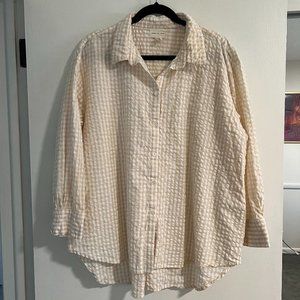 Laude the Label Soft Button Up Birch Gingham Size L/XL